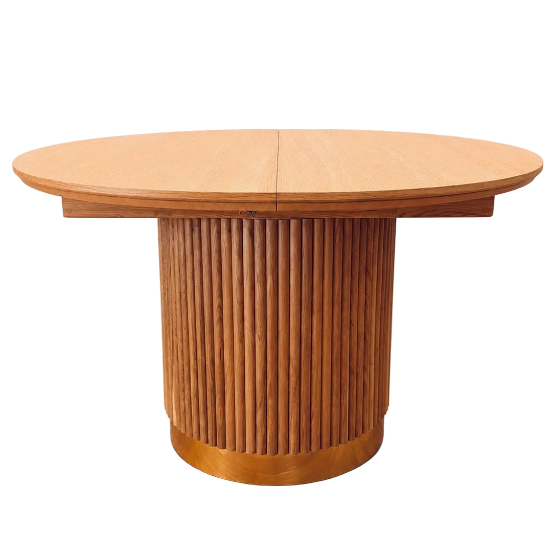 Chiara Extendable Oak Veneer Dining Table 120 cm