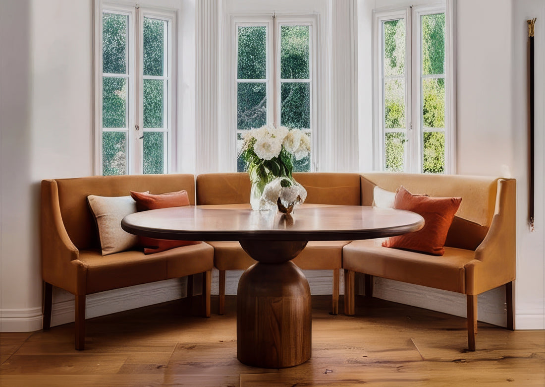 Ella Round Walnut matbord