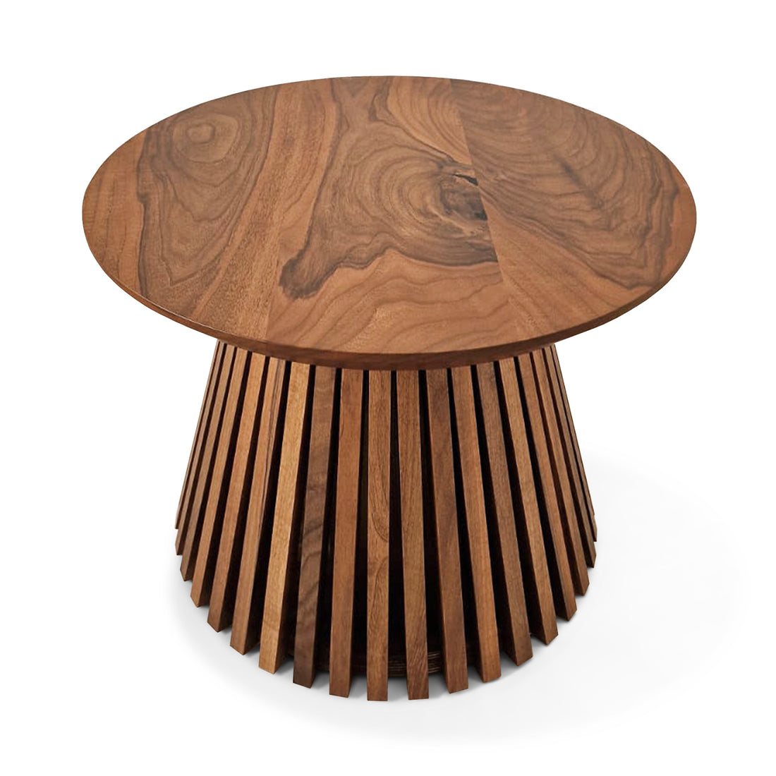 Vivien Chocolate Round Walnut soffbord