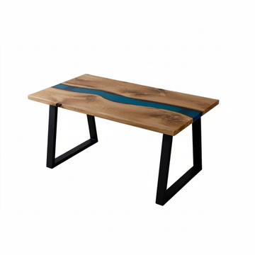 Wabi Blue Epoxy Table